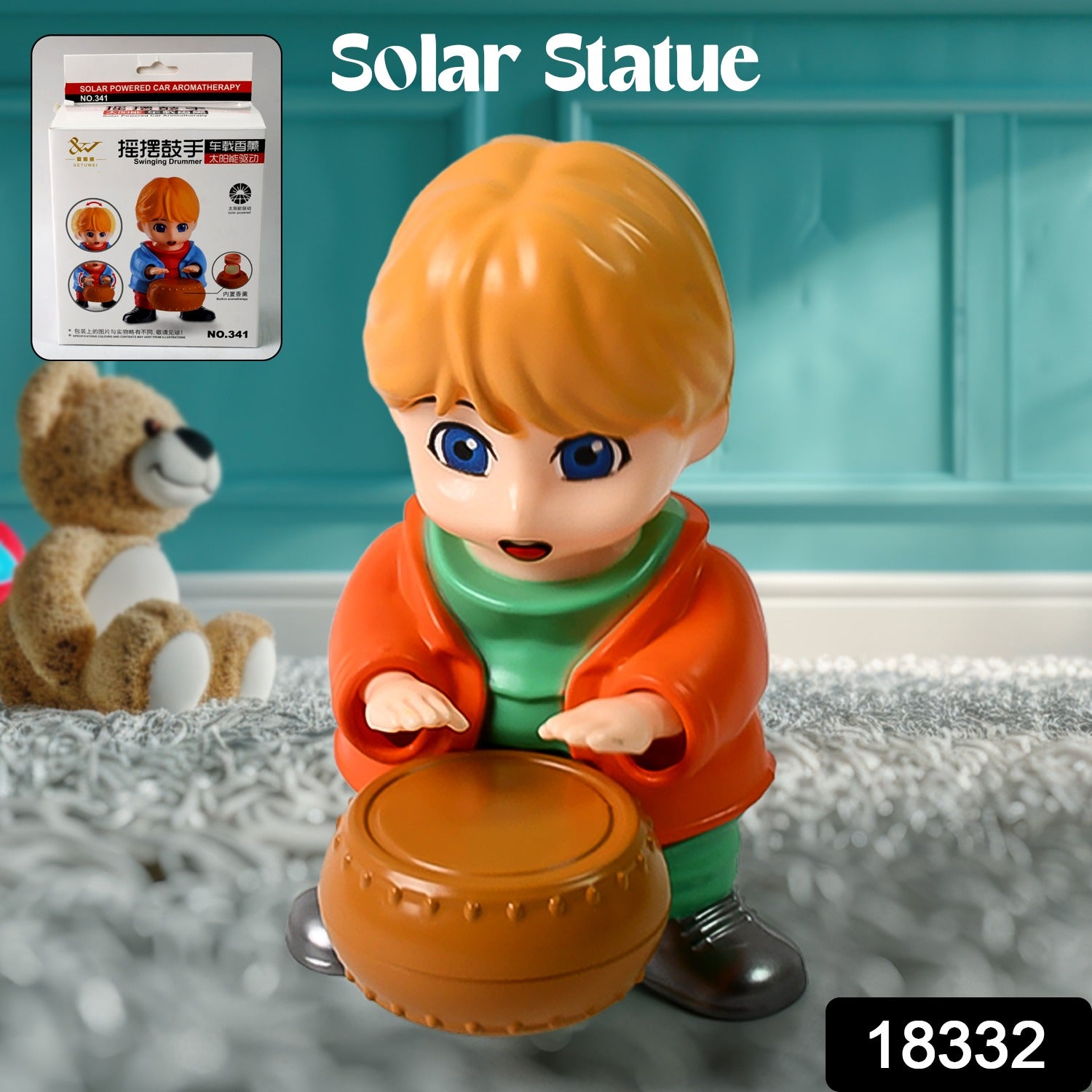 Creative Solar Drummer Car Aromatherapy Solar Powered Car Air Freshener (1 Pc) Creative Solar Drummer Car Aromatherapy Solar Powered Car Air Freshener (1 Pc)